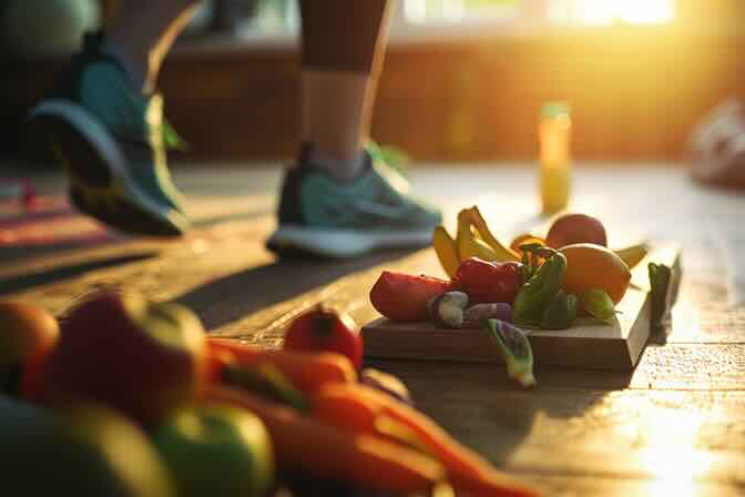 Athlète en phase de récupération, nutrition sportive et performance biologique